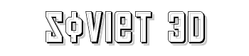 Soviet-3d font